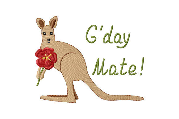 Download Kangaroo with a Flower, G'day Mate! - Day Collection