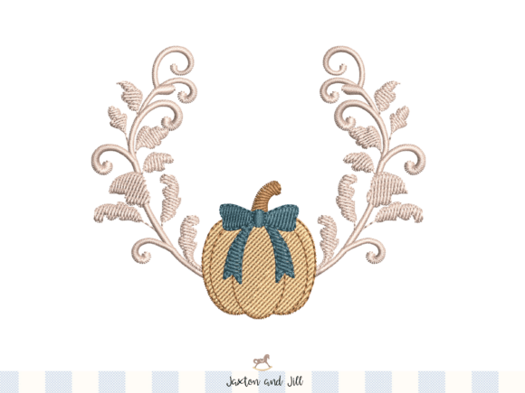 Download Pumpkin Monogram Frame Embroidery - Premium Resources