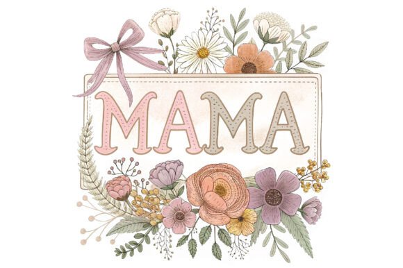 Download Floral Mama Embroidery, Mother's Day - Day Collection