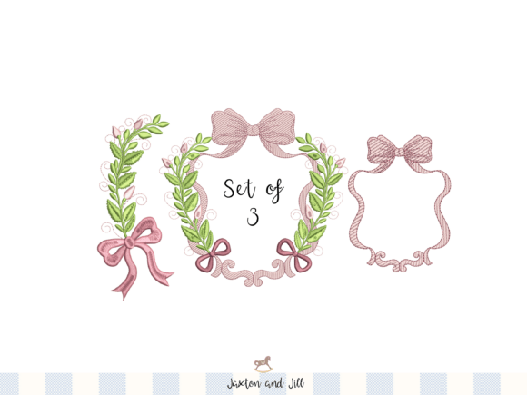Download Laurel Wreath Monogram Frame Embroidery - Premium Resources