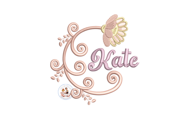 Download Jacobean Monogram Frame Embroidery - Premium Resources